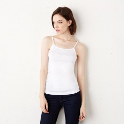 Plain Baby rib spaghetti strap tank top Bella +Canvas 195 GSM